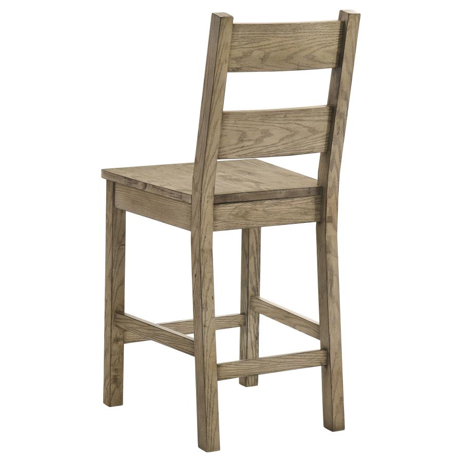 Cardova Vineyard Oak Counter Height Dining Chairs (Set of 2) - Stylish & Comfortable Seating