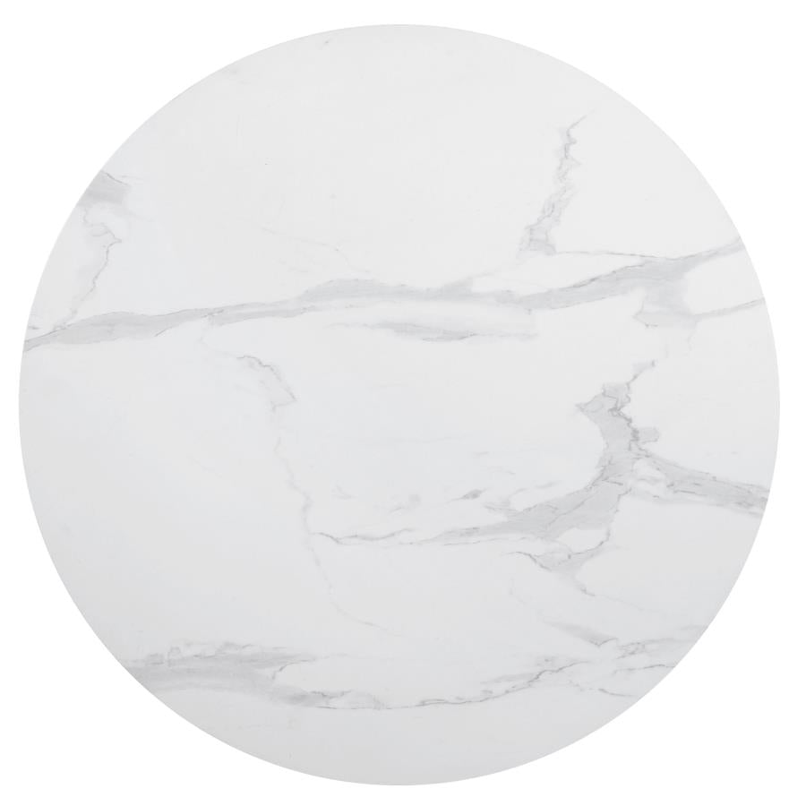 Arkell 40-Inch Round Pedestal Dining Table White β Elegant and Spacious for Modern Dining