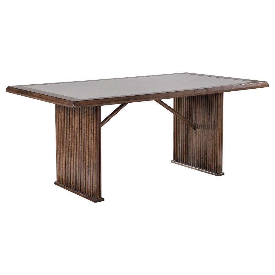 Sherwood 7-Piece Rectangular Dining Table Set in Brown β Stylish Dining Set for Modern Homes