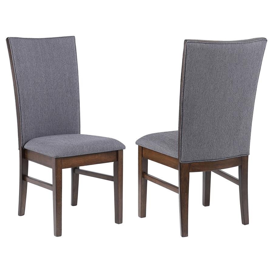 Sherwood Upholstered Dining Side Chairs in Grey (Set of 2) – Elegant Modern Seating