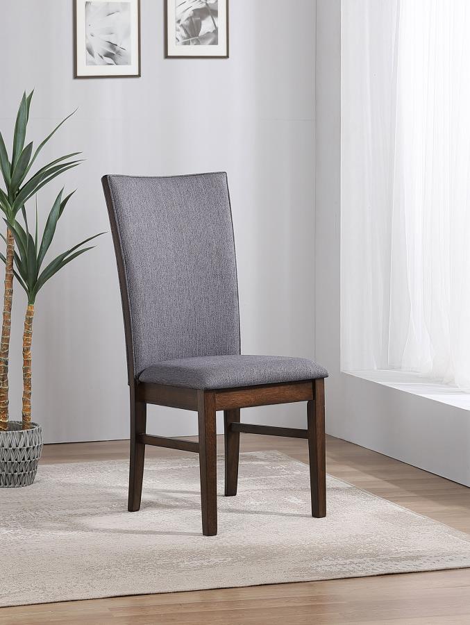 Sherwood Upholstered Dining Side Chairs in Grey (Set of 2) – Elegant Modern Seating
