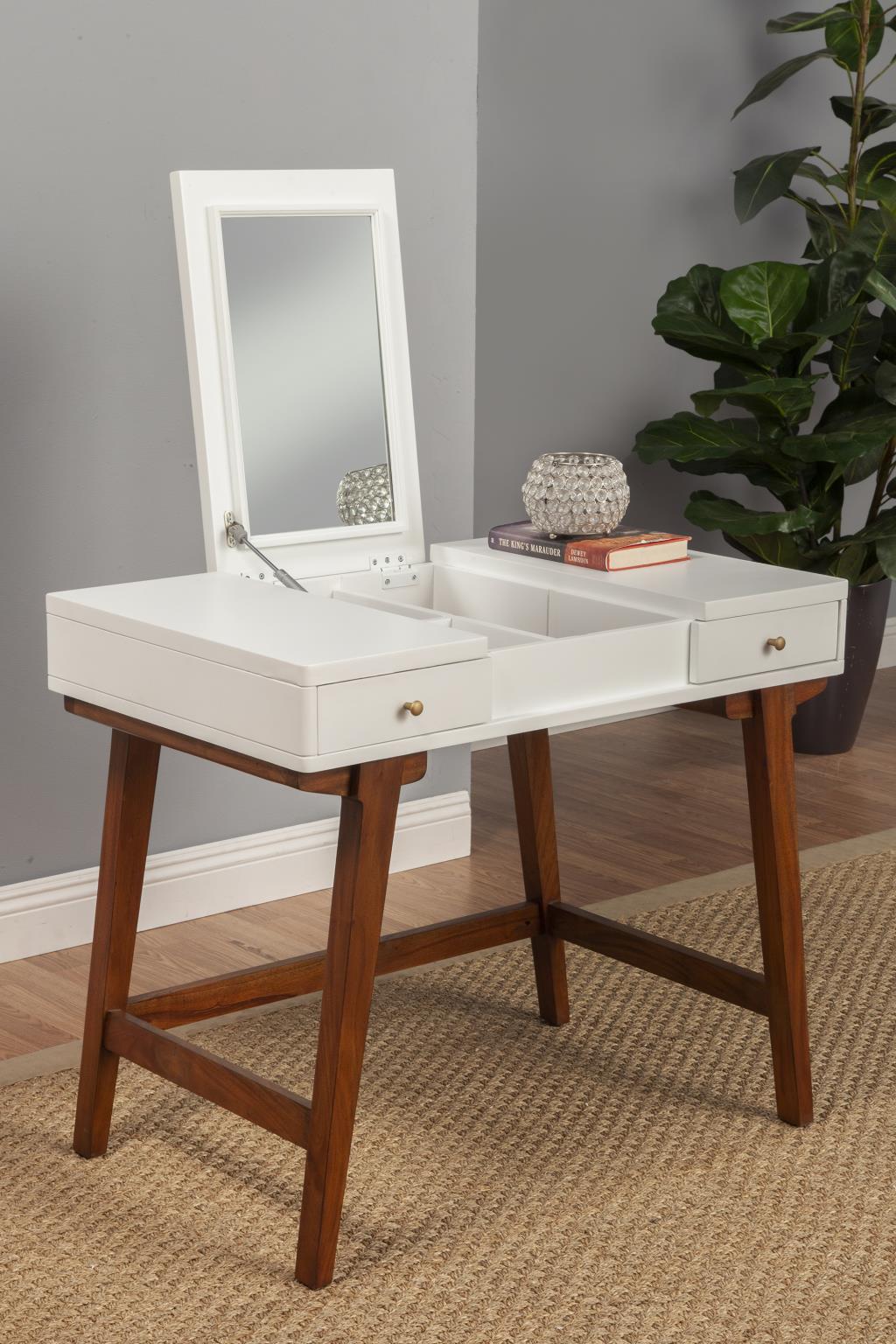 Dakota Bedroom Vanity: Sleek Design with Ample Storage for Modern Elegance