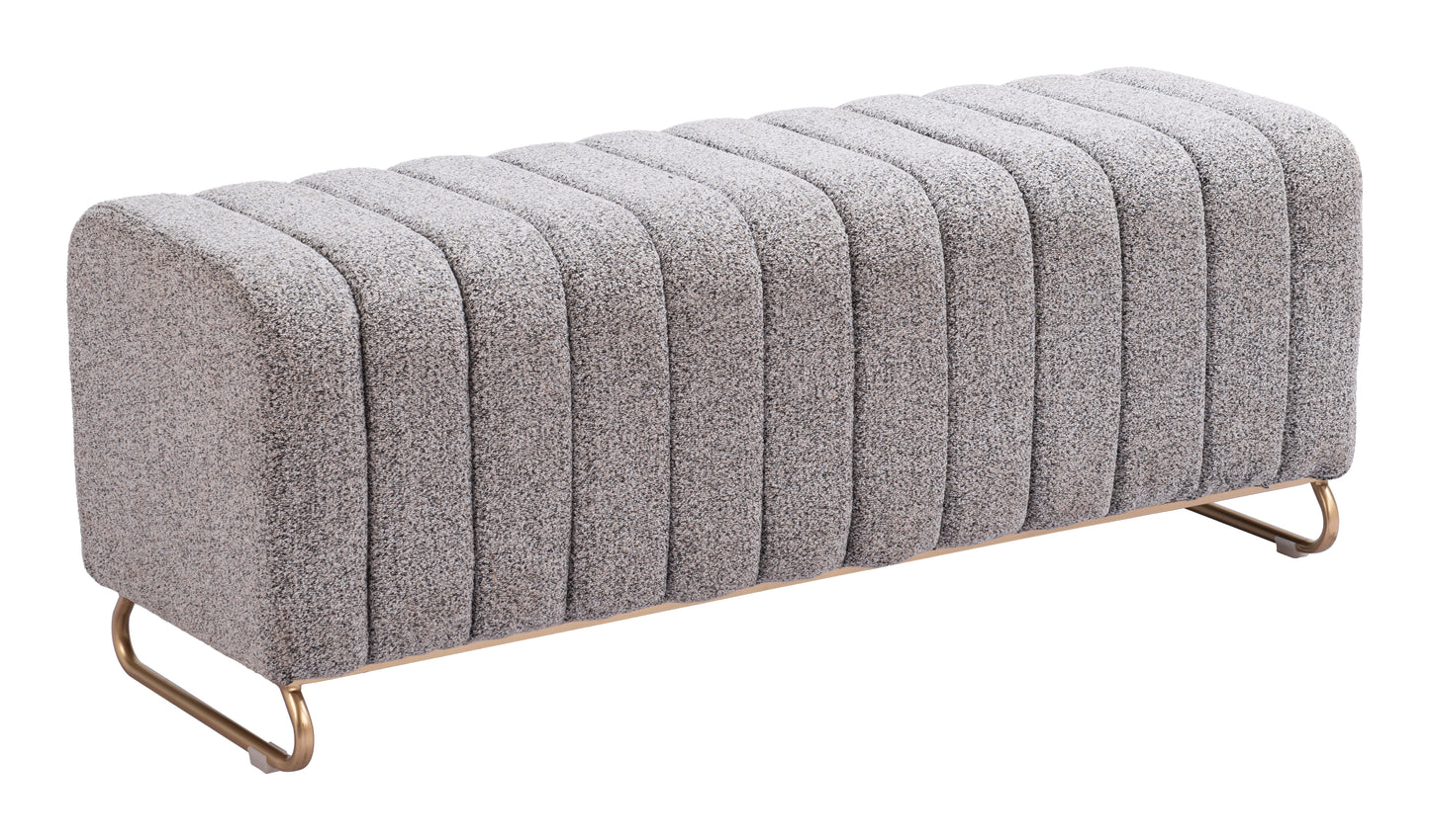 Pender Bench - Stone Gray Stylish and Versatile Bench for Modern Home Interiors