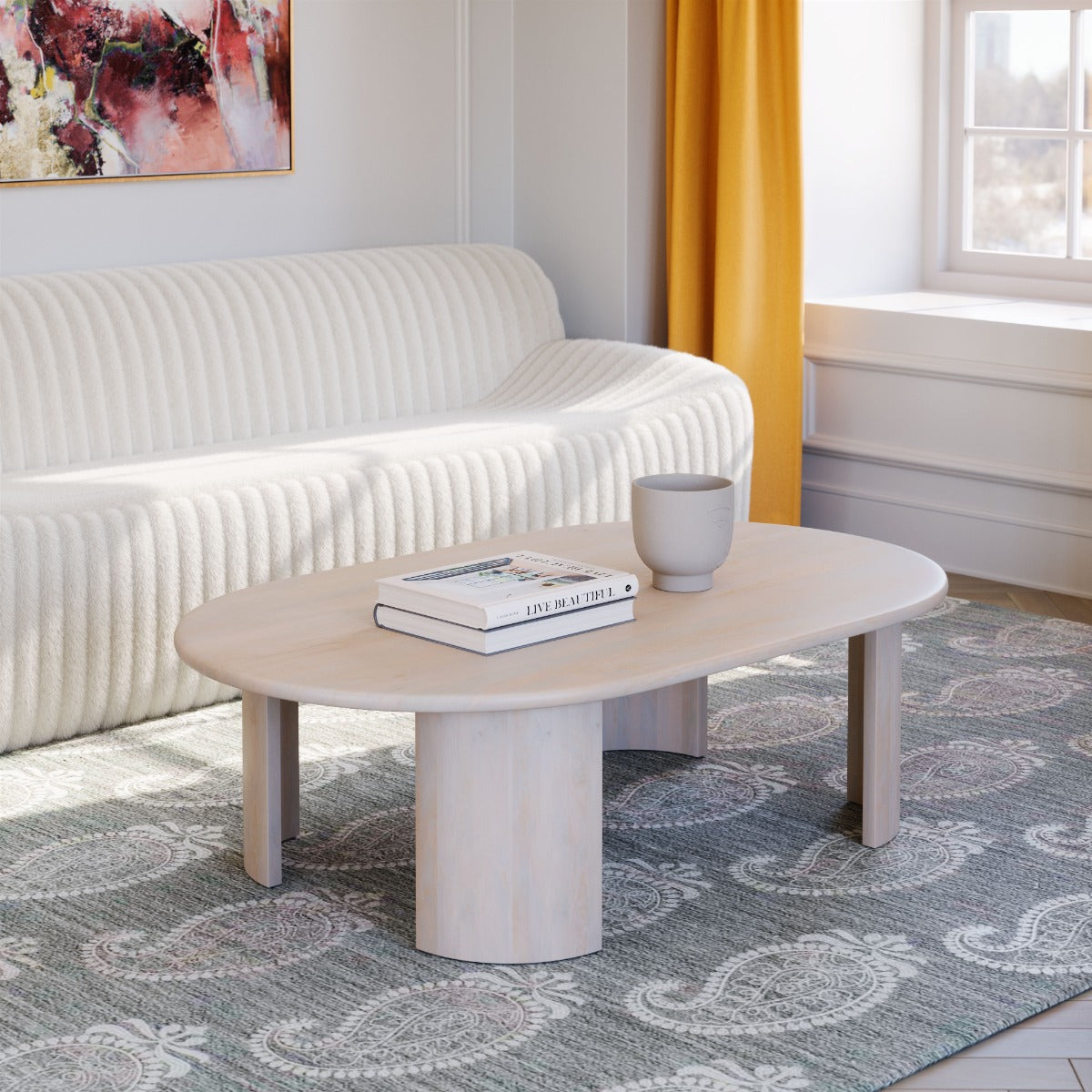 Risan Coffee Table - Natural Elegant and Versatile Coffee Table for Modern Living Rooms