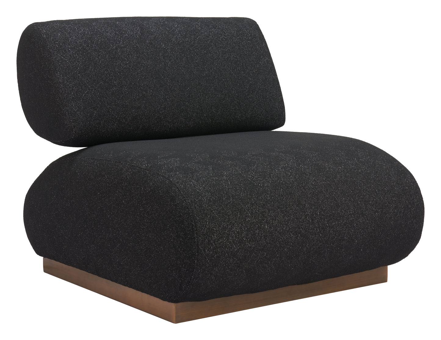 Barsa Accent Chair - Black Sleek and Modern Upholstered Chair for Contemporary Living Spaces