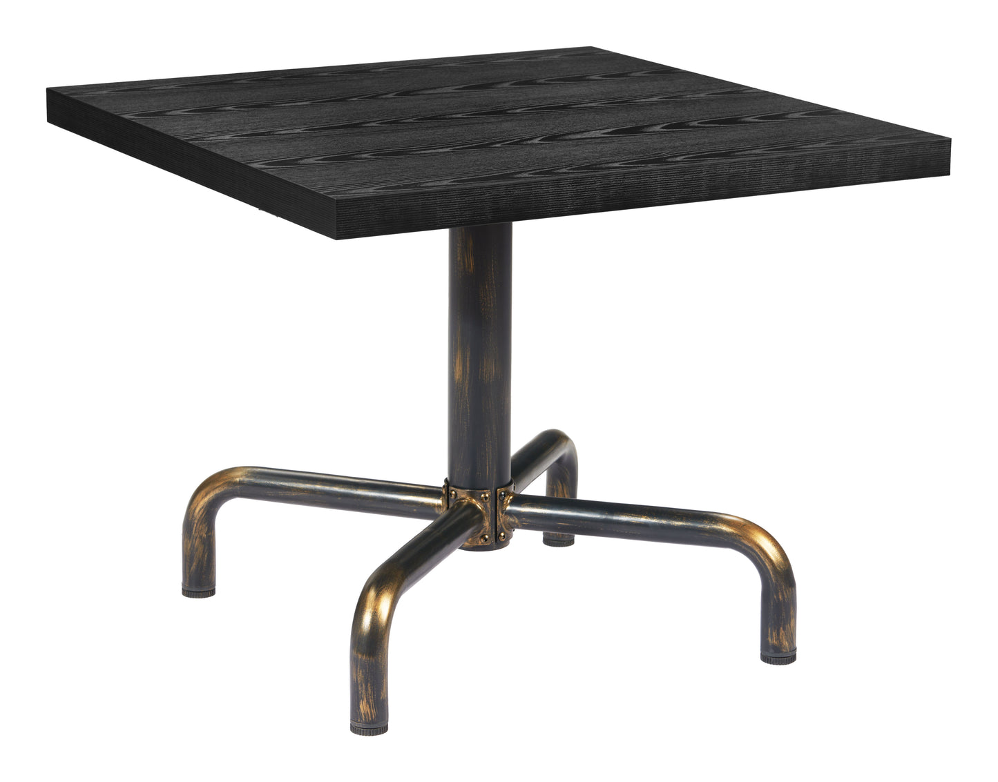Neum Bistro Table - Black Stylish and Compact Bistro Table for Modern Dining Spaces