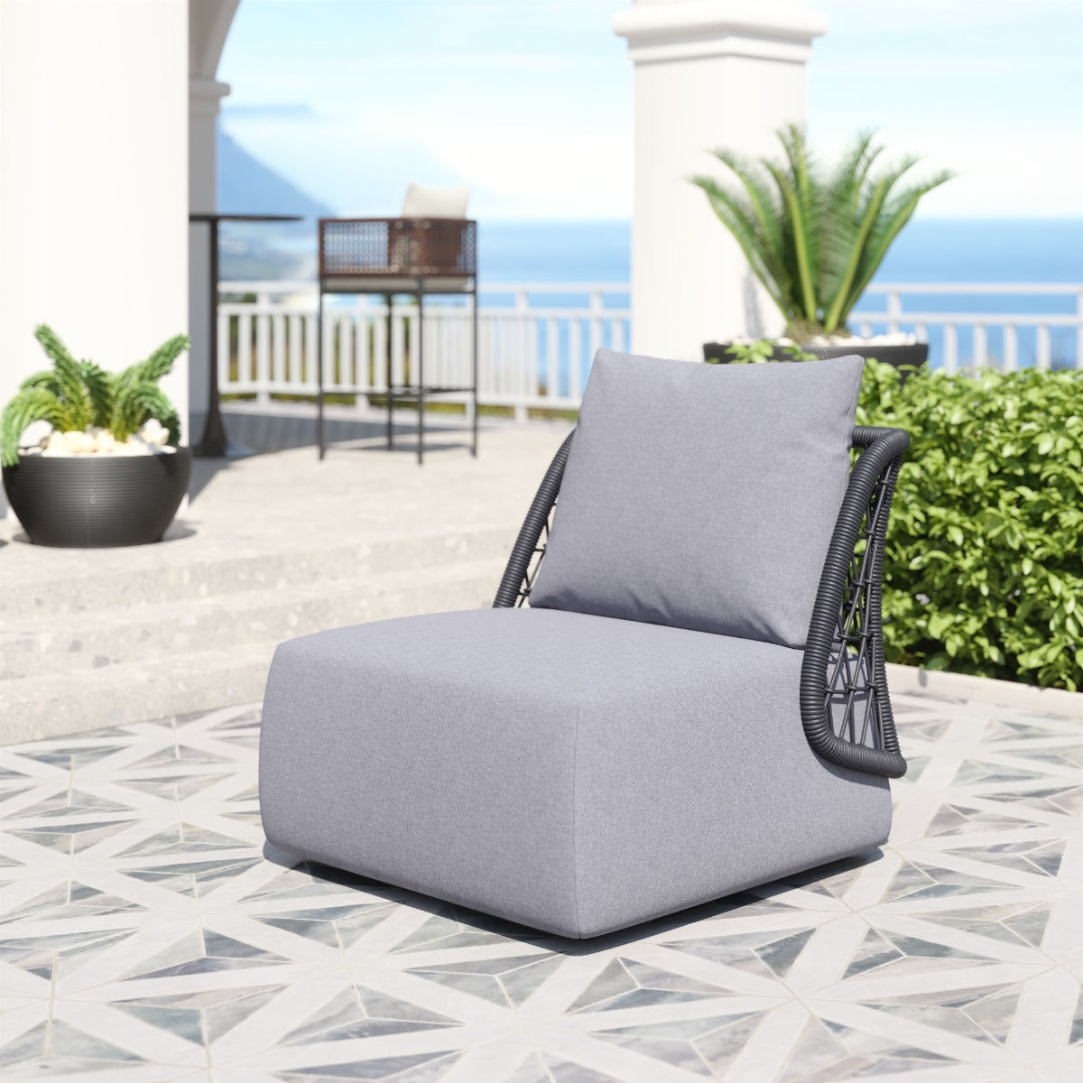 Mekan Accent Chair Gray - Sleek & Comfortable Accent Chair with a Modern Gray Upholstery for a Stylish Touch