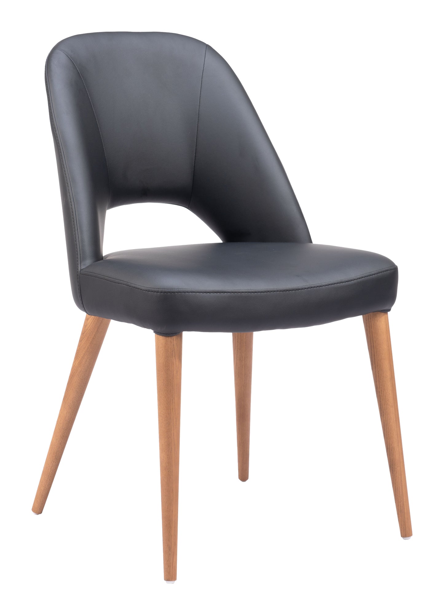 Leith Dining Chair Set of 2 - Black Modern Chairs for Elegant Dining Spaces
