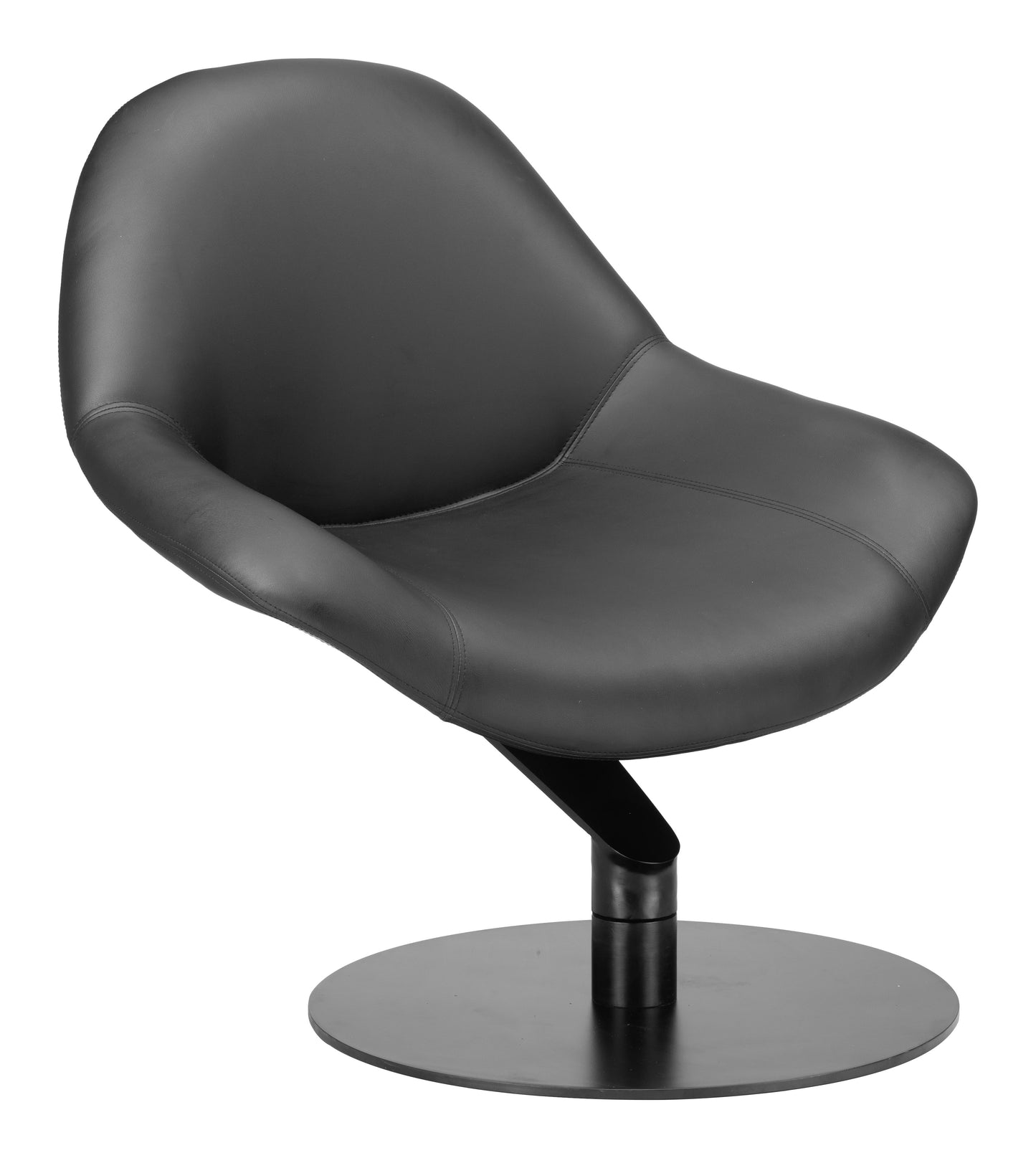 Poole Accent Chair - Black Sleek Upholstered Chair for Modern Home Decor