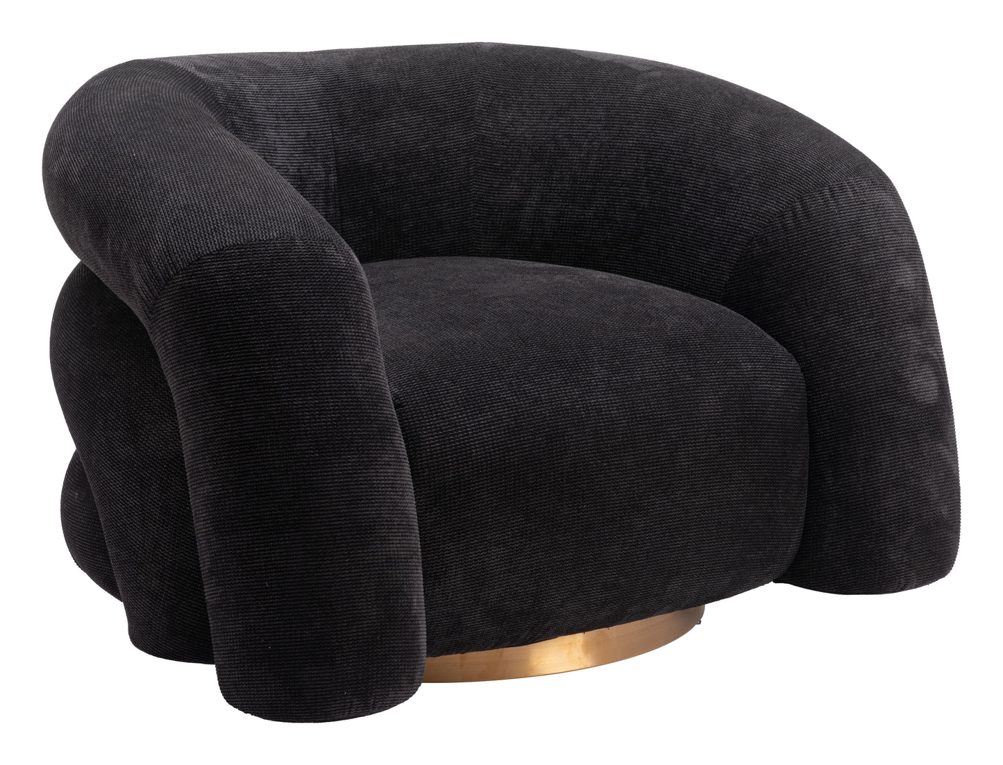 Havn Accent Chair - Black Sleek and Modern Upholstered Chair for Contemporary Living Spaces
