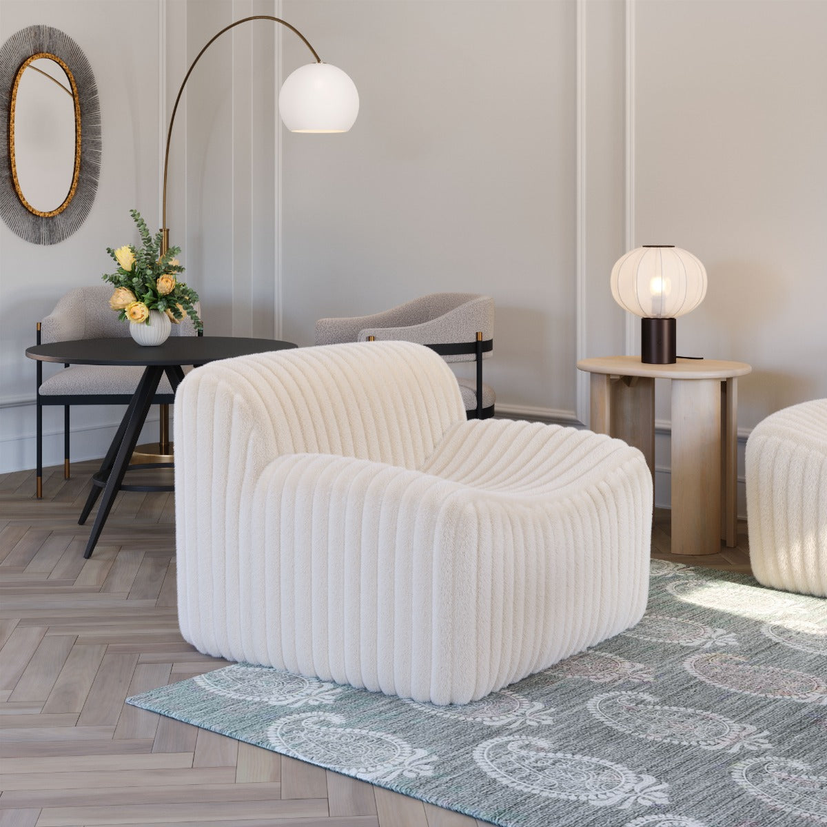 Osterbro Accent Chair Cream β Stylish and Comfortable Cream Accent Chair for Modern Interiors