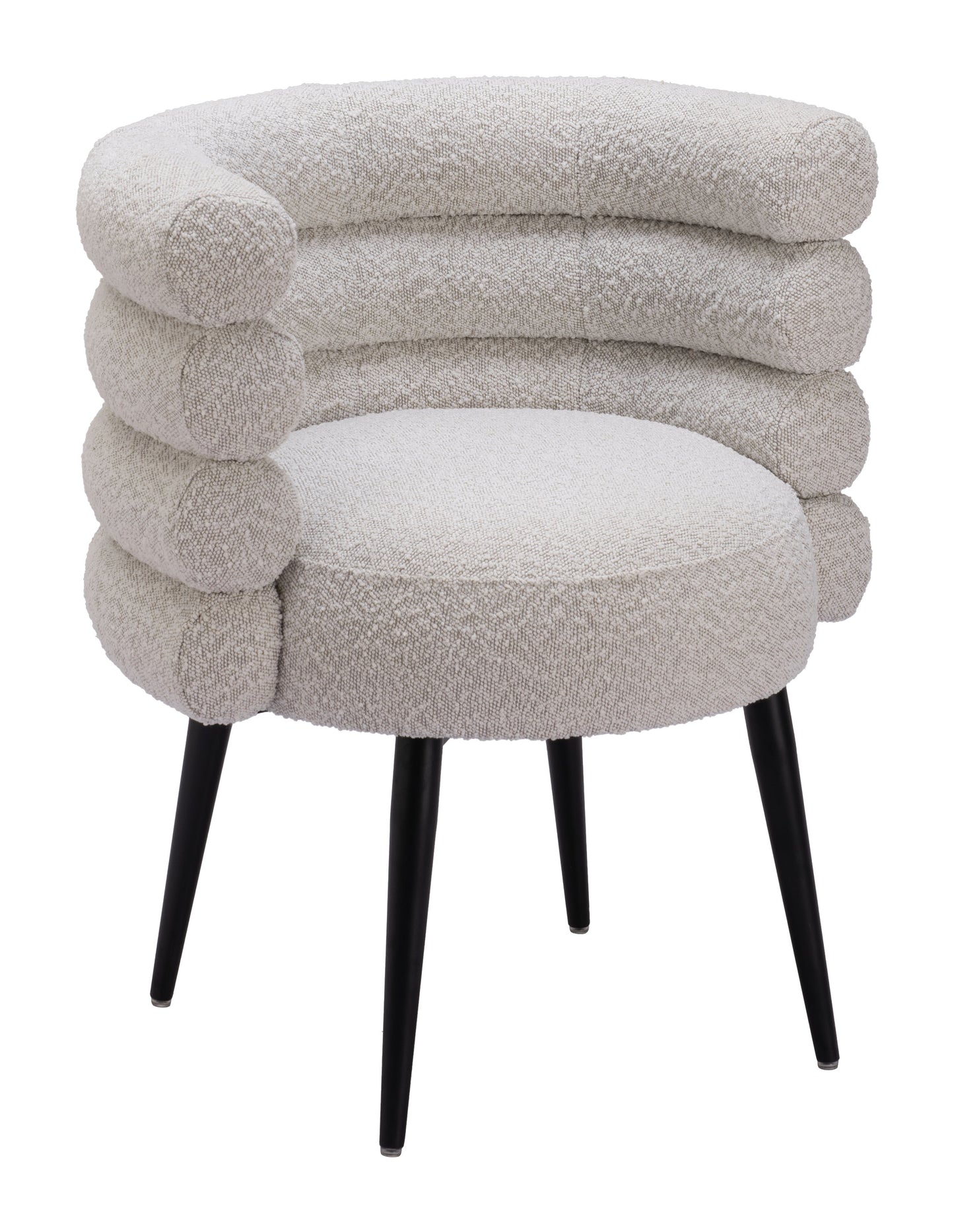 Grena Dining Chair - Misty Gray Elegant and Comfortable Upholstered Chair for Stylish Dining Rooms
