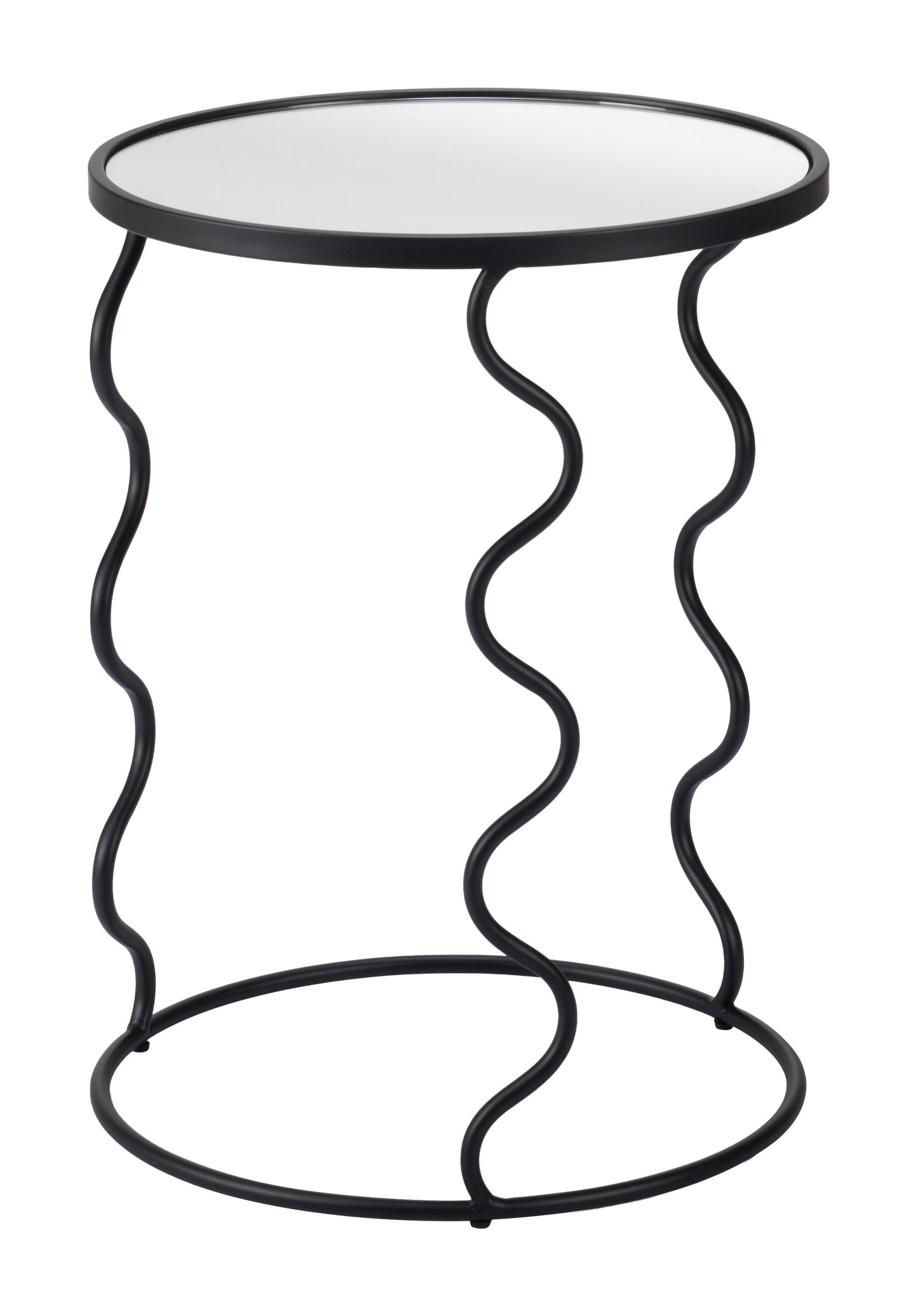Bastia Side Table - Black Sleek and Stylish Side Table for Modern Living Rooms and Spaces