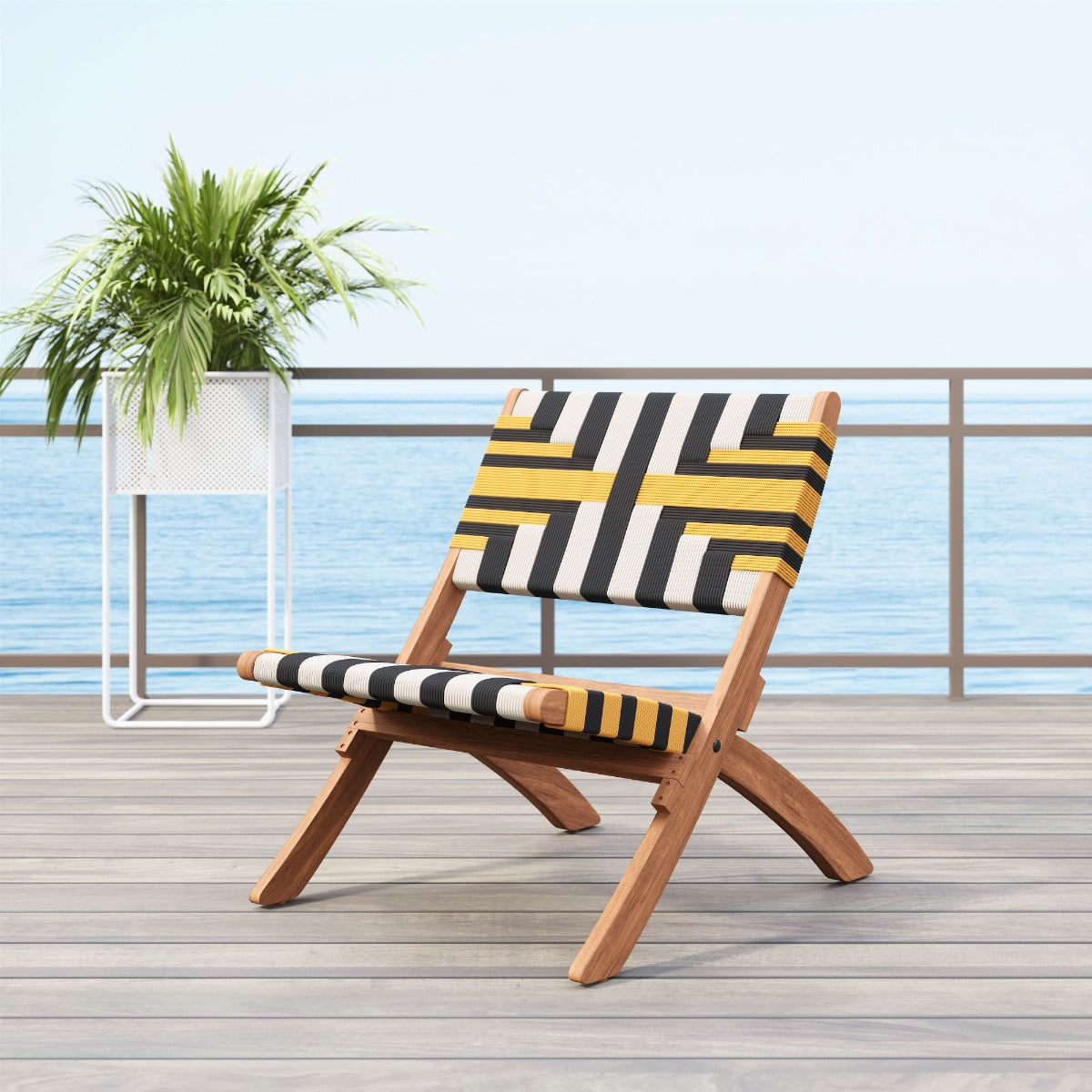 Sunbeam Lounge Chair Multicolor - Bright & Playful Lounge Chair with a Bold Multicolor Design for a Modern, Fun Vibe