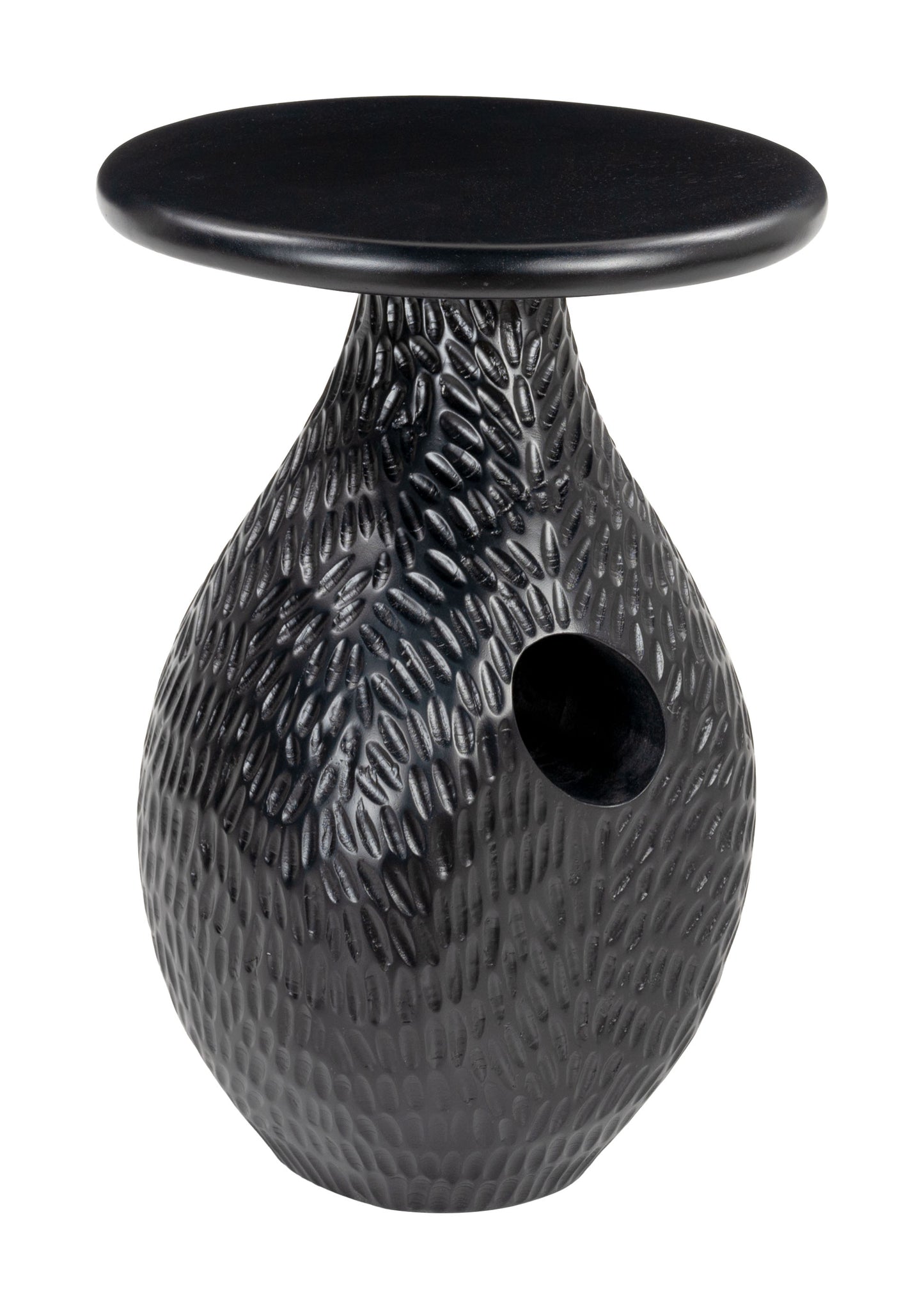 Piho Side Table Black β Elegant and Contemporary Black Accent for Living Room or Bedroom