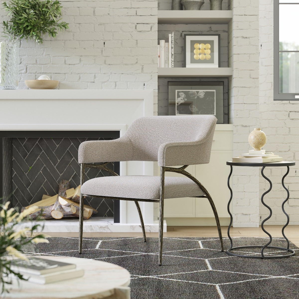 Vesterboro Accent Chair Gray β Stylish and Comfortable Gray Accent Chair for Modern Living Spaces