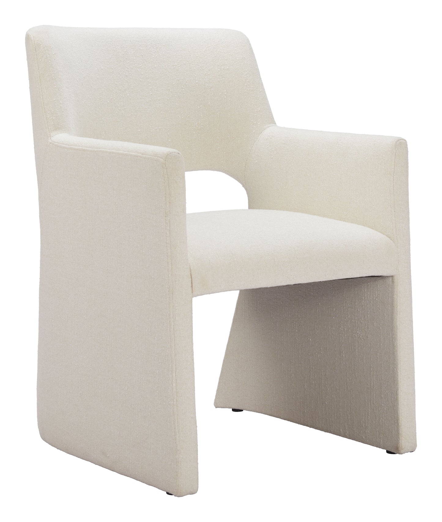Minet Dining Chair - Linen White Elegant and Comfortable Upholstered Chair for Bright Dining Spaces