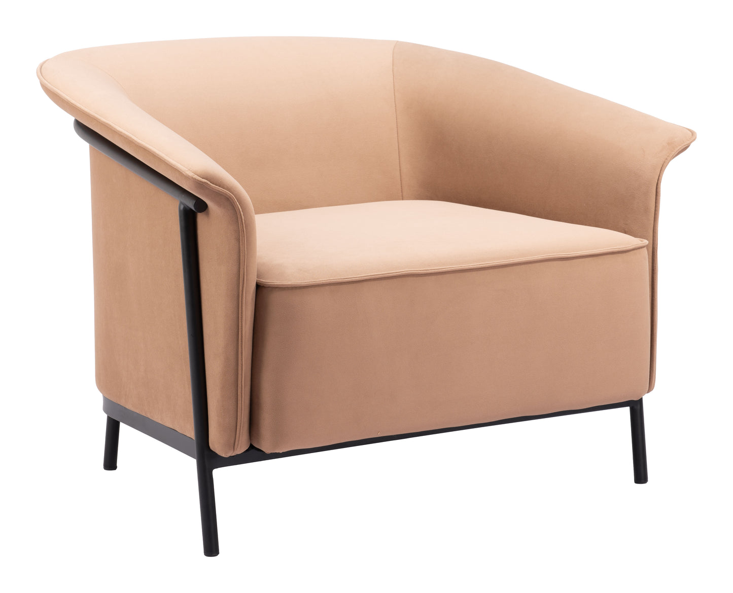 Burry Accent Chair - Tan Stylish Upholstered Chair for Modern Living Spaces