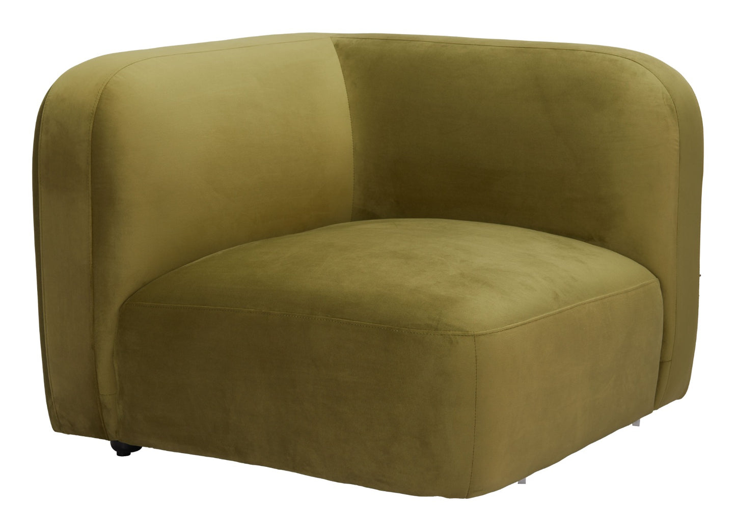 Biak Corner Chair - Green Elegant and Cozy Corner Chair for Contemporary Living Spaces