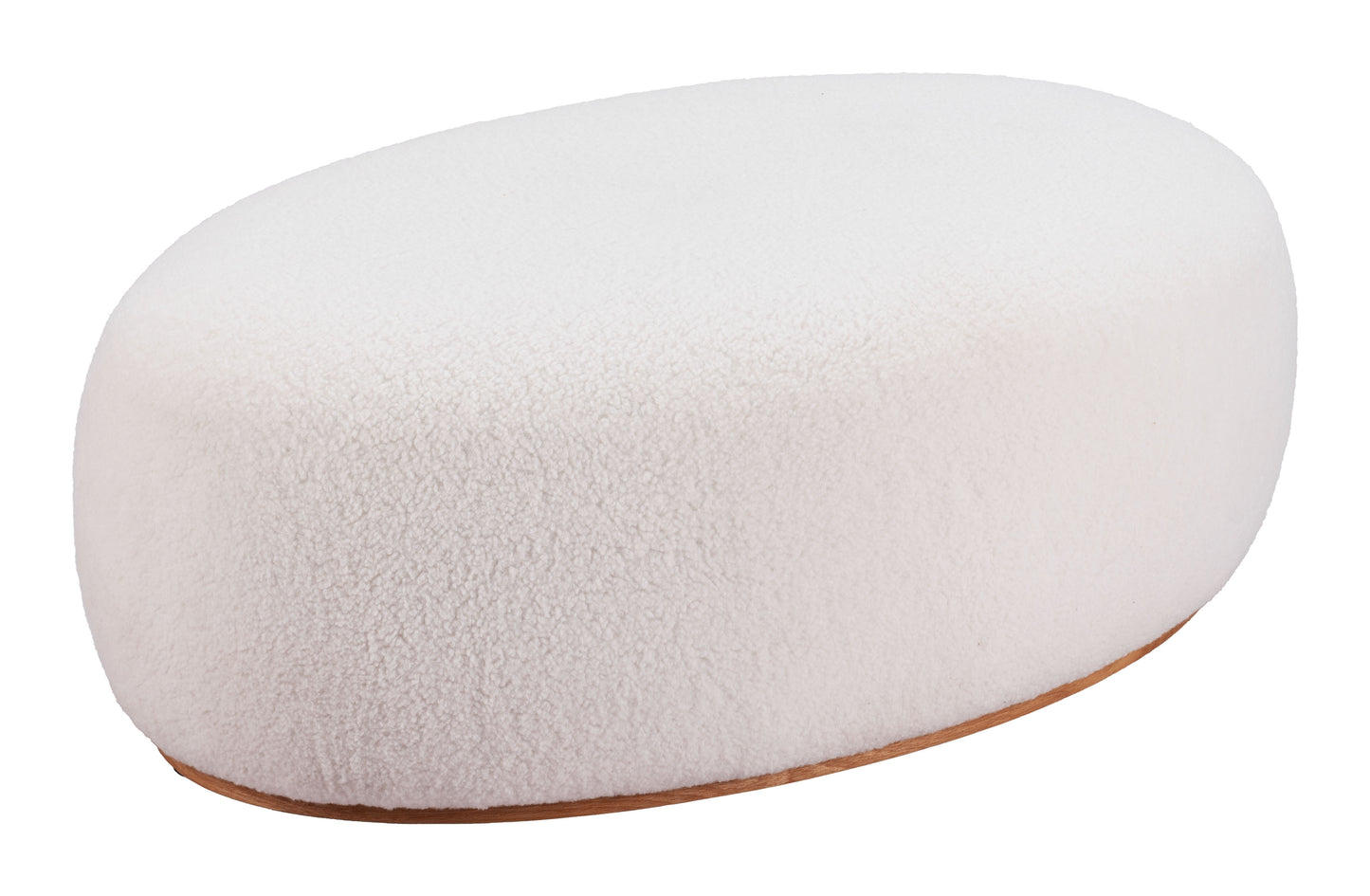 Amber Ottoman - Cream Elegant and Versatile Upholstered Ottoman for Stylish Living Spaces