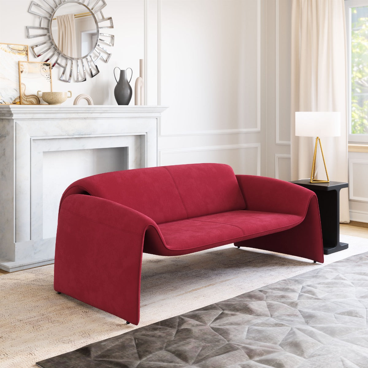 Horten Sofa - Red Bold and Comfortable Sofa for Stylish Living Rooms