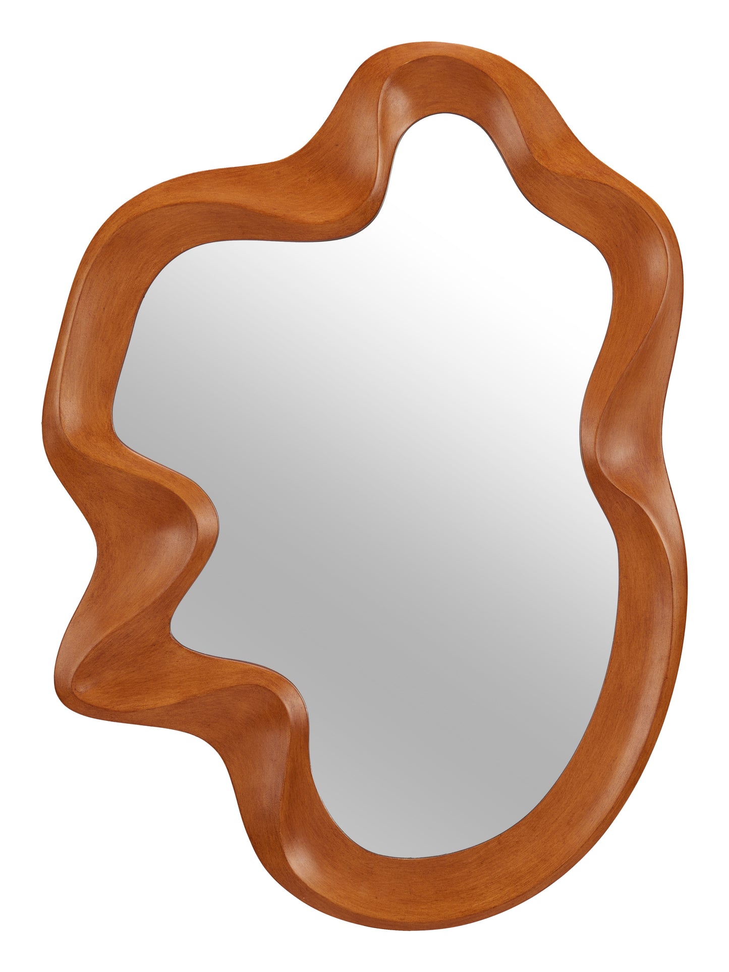 Foz Mirror Brown β Elegant and Contemporary Brown Mirror for Living Room or Entryway Decor