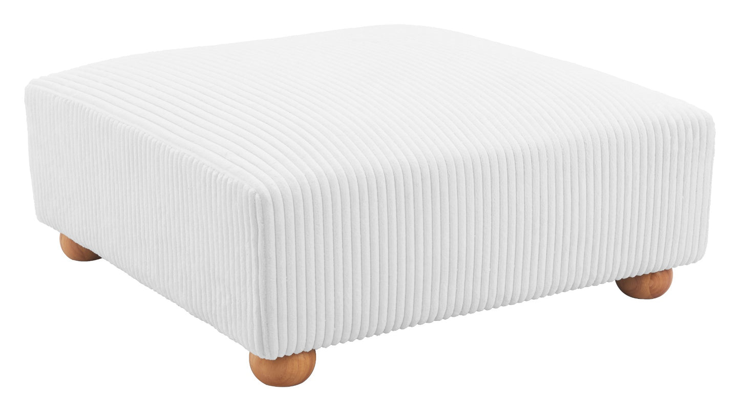 Tayte Ottoman White β Elegant and Versatile White Ottoman for Modern Home DΓ©cor