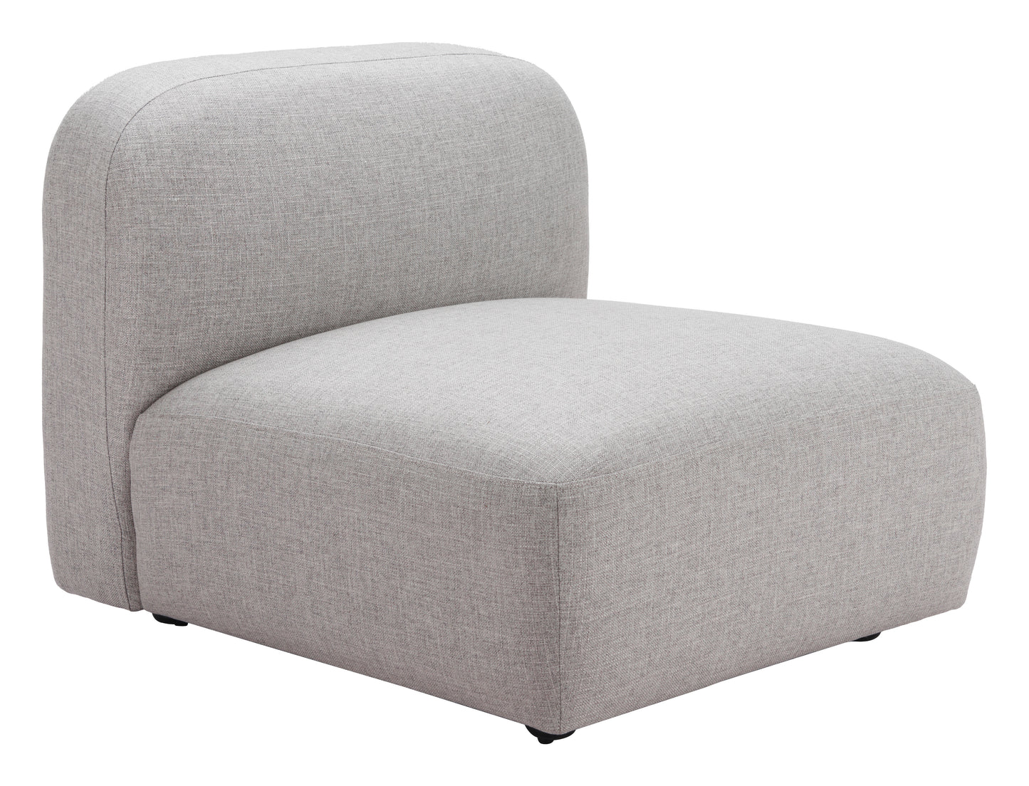 Biak Middle Chair Gray - Sleek & Comfortable Middle Chair with a Modern Gray Upholstery, Perfect for Modular Seating Arrangements