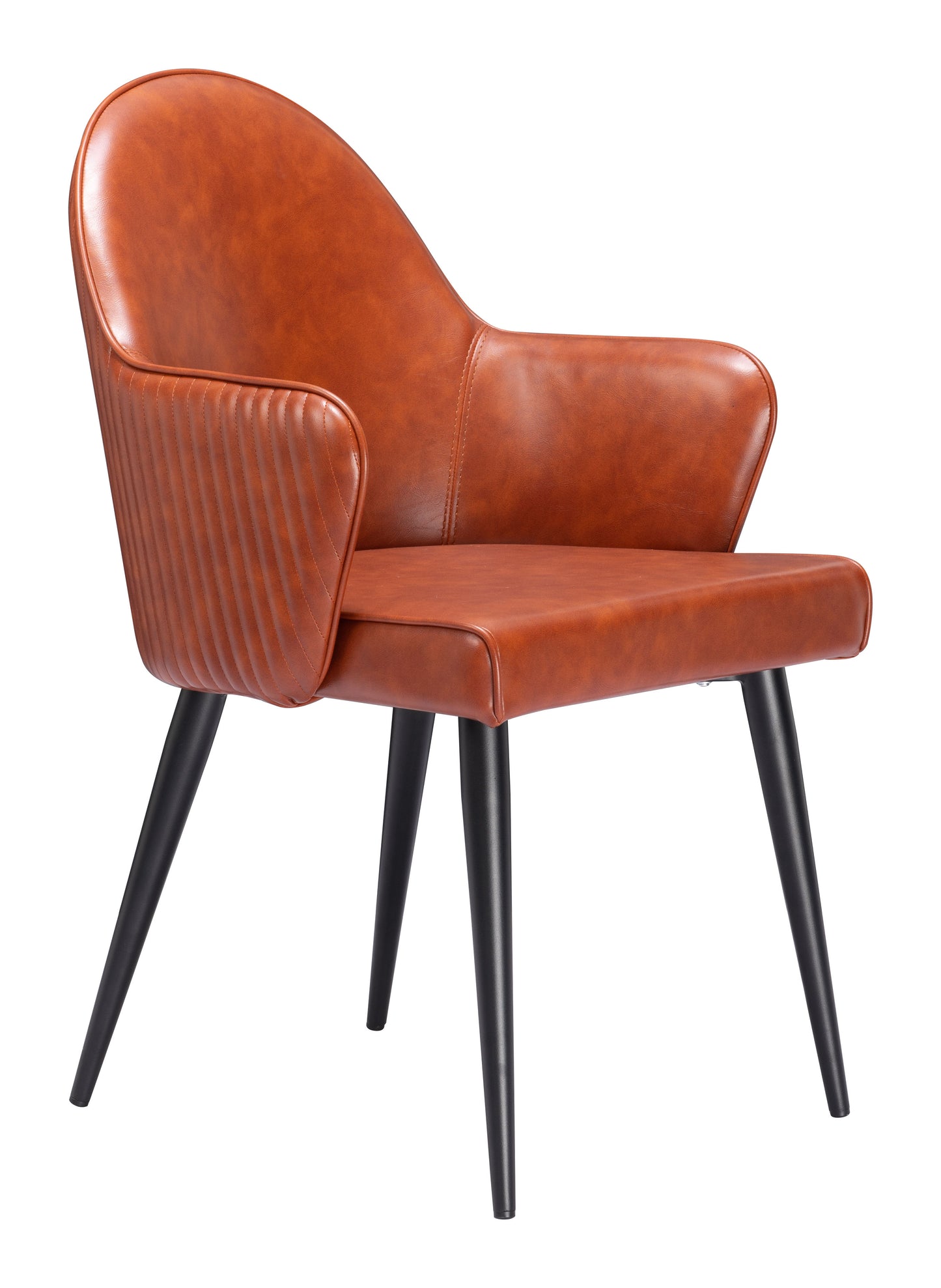Silloth Dining Chair - Brown Modern Upholstered Chair for Cozy Dining Spaces