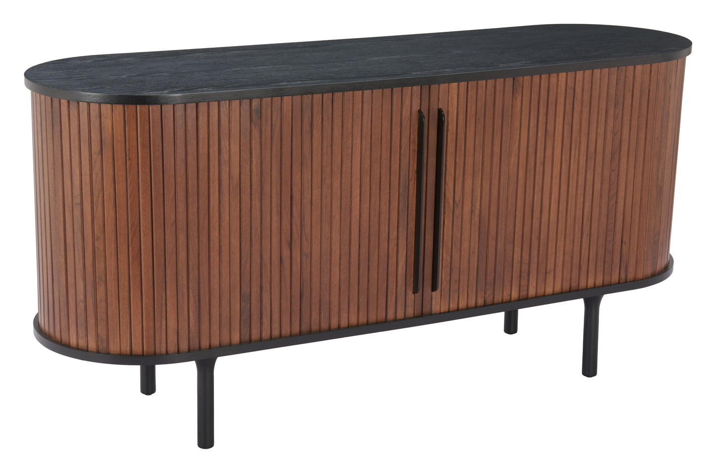 Koriana Sideboard Black & Walnut β Elegant Black & Walnut Sideboard for Contemporary Home Storage