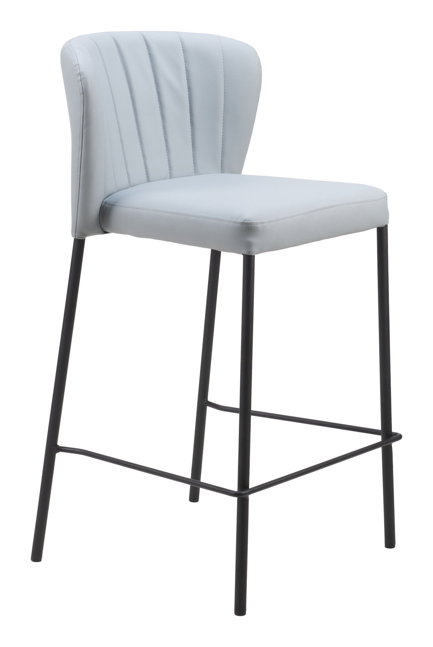 Linz Counter Stool Set of 2 - Contemporary Gray Design for Stylish Kitchens and Dining Spaces