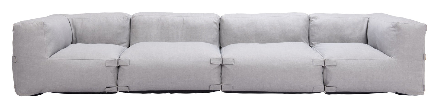 Luanda Corner Chair Gray - Comfortable & Modern Corner Chair with a Sophisticated Gray Upholstery for a Versatile, Stylish Look