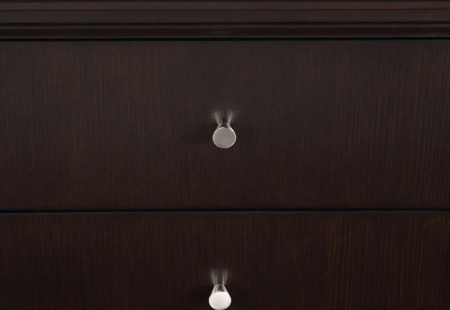 Emberlyn 2-Drawer Nightstand β Brown Finish for Warm Rustic Charm and Convenient Bedroom Storage
