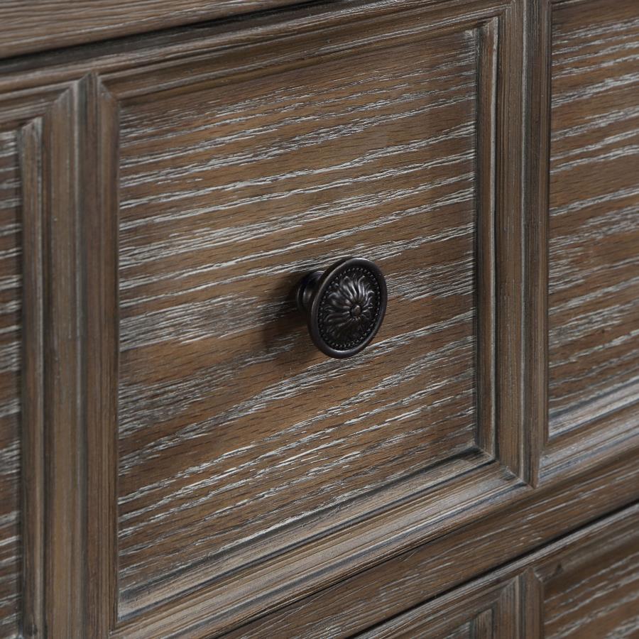 Emmett 3-Drawer Nightstand in Walnut - Classic and Elegant Design with Ample Storage for a Timeless Bedroom Look