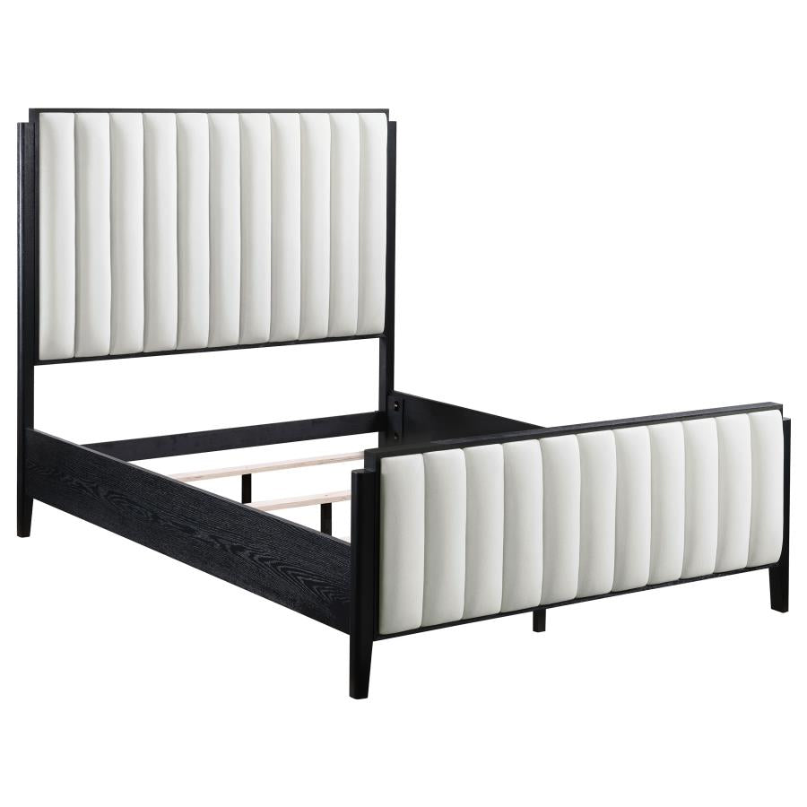 Brookmead 5-Piece Upholstered Cal King Bedroom Set Black - Modern and Stylish Bedroom Furniture Collection