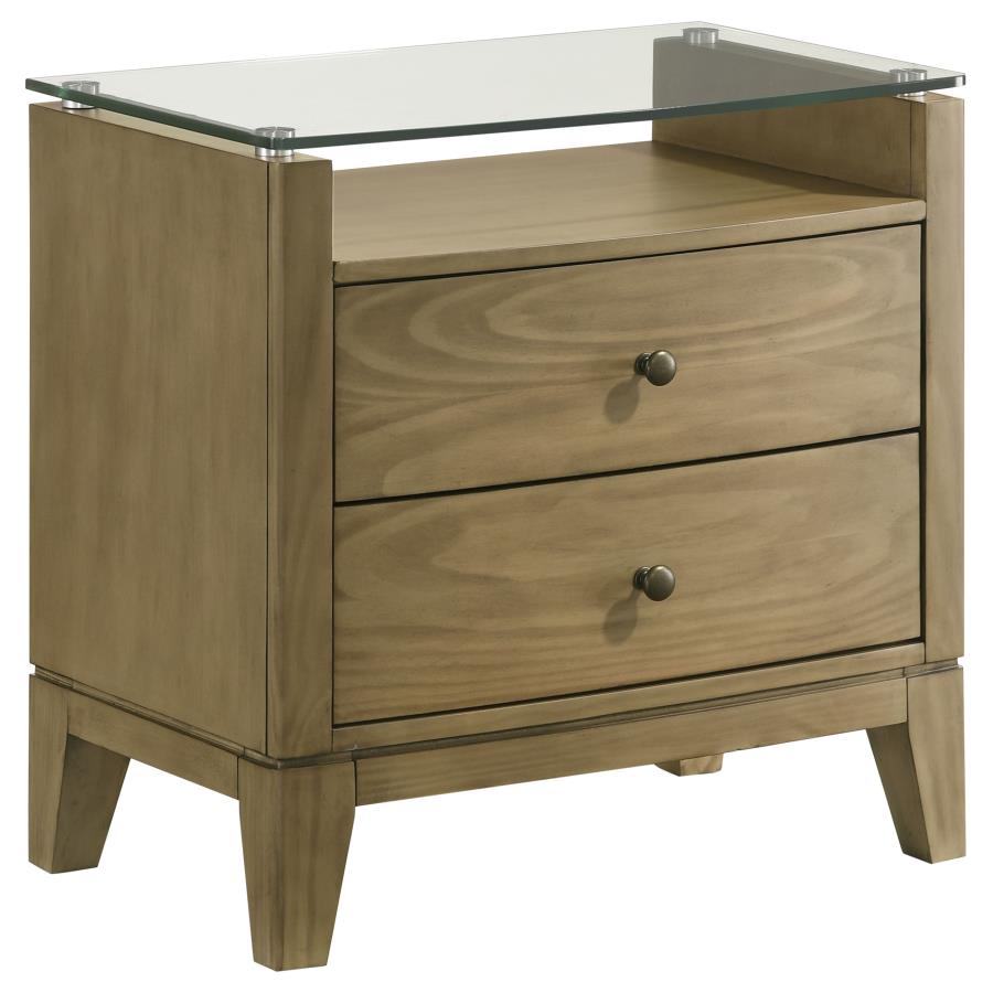 Granada 5-Piece Eastern King Bedroom Set Natural Pine - Rustic and Elegant Bedroom Furniture Collection