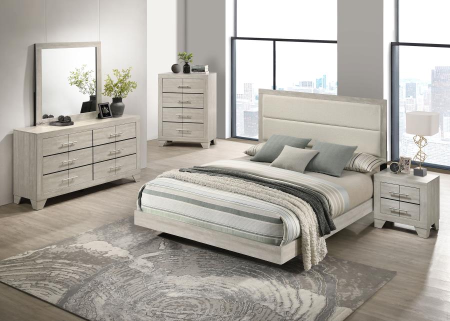 Trenton 5-Piece Queen Bedroom Set in Rustic Cream – Stylish & Cozy Bedroom Furniture