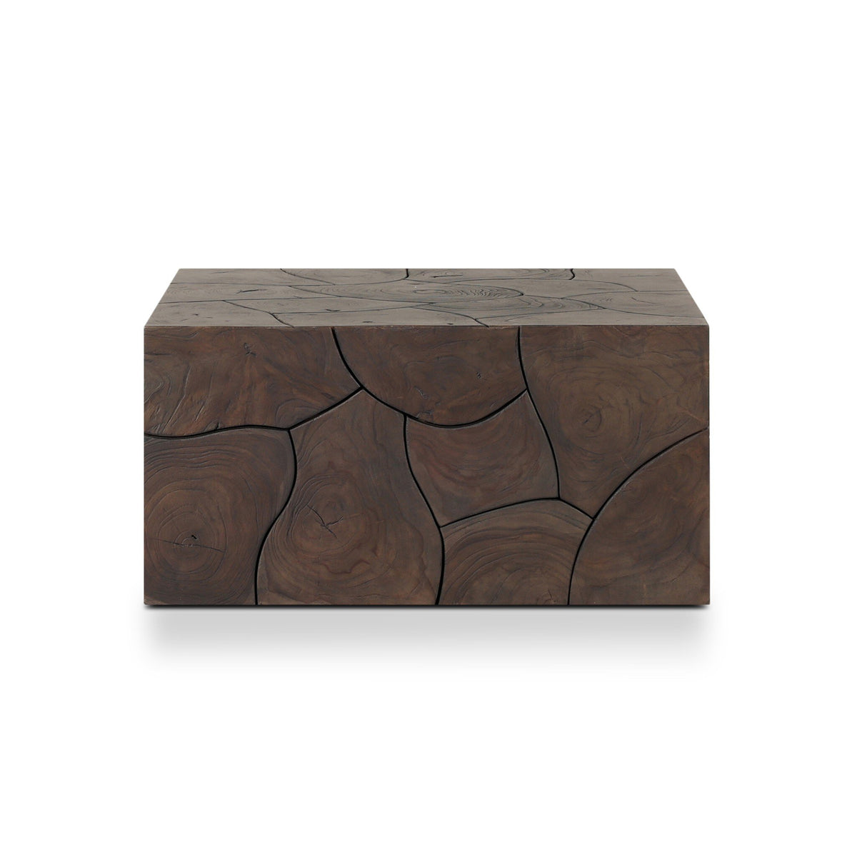 Tomlin Outdoor Bunching Table Stained Saddle Brown