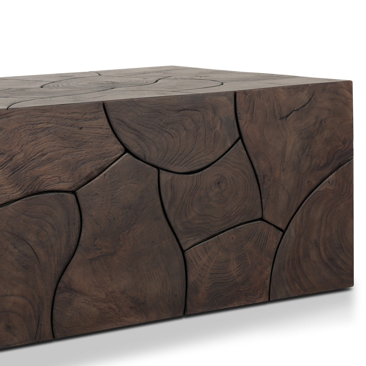 Tomlin Outdoor Bunching Table Stained Saddle Brown