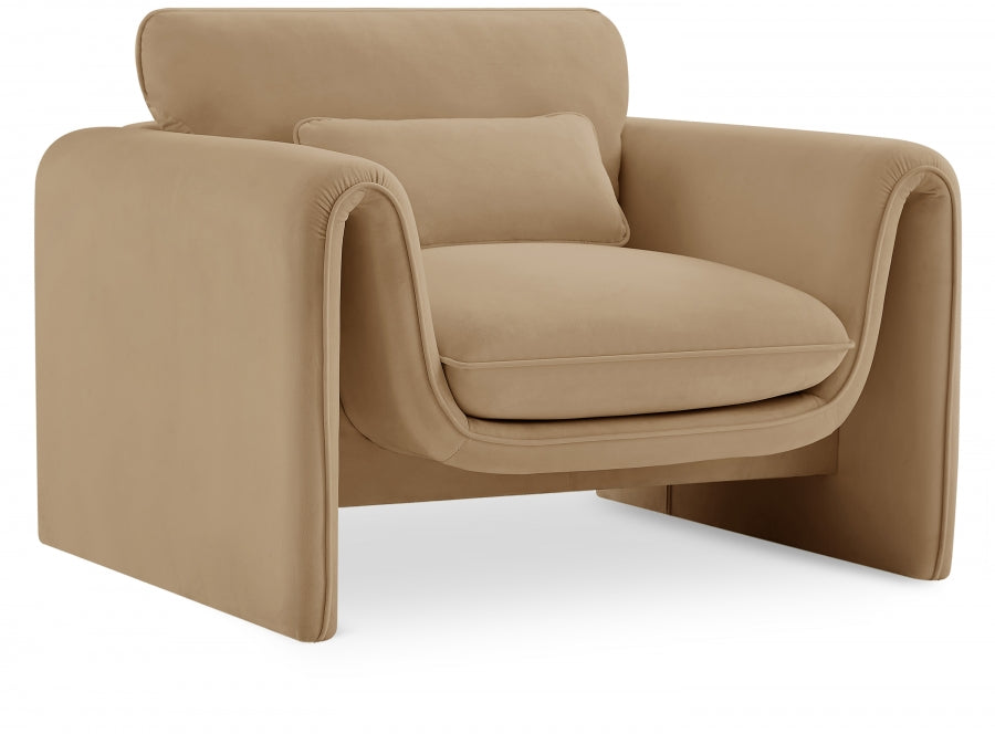 Sloan Velvet Upholstered Chair – Modern Accent Seating with Plush Tufted Design