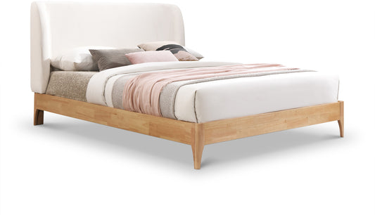 Ventura Fabric Upholstered Bed β Modern Platform Bed with Clean Lines and Soft Finish