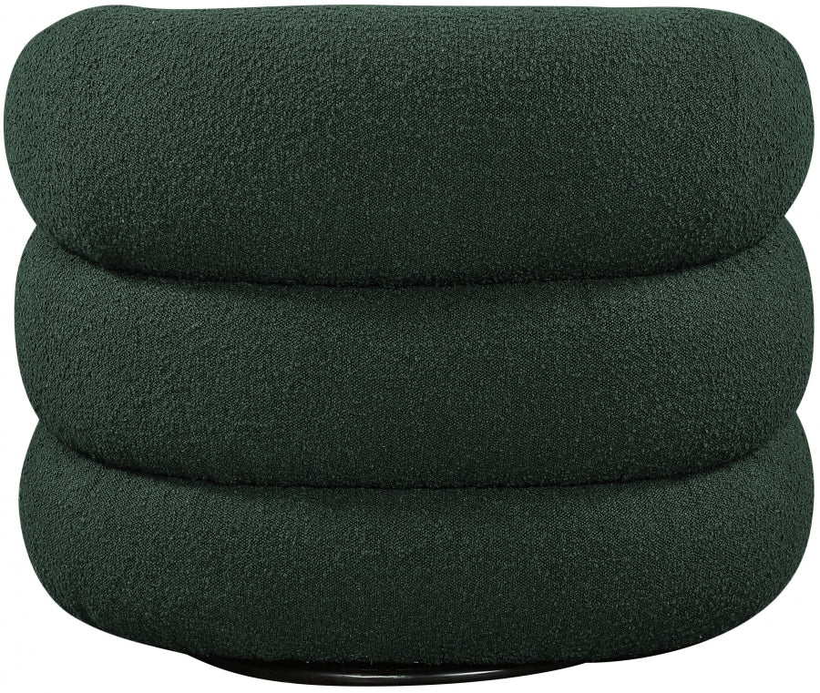 Roxbury Boucle Fabric Swivel Accent Chair – Stylish Upholstered Seating with 360° Rotation