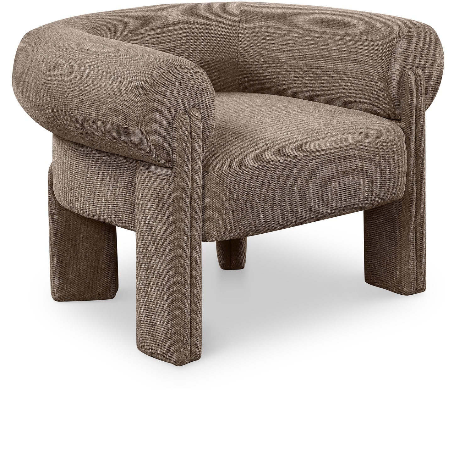 Stefano Fabric Upholstered Accent Chair – Modern Lounge Seating with Sleek Silhouette