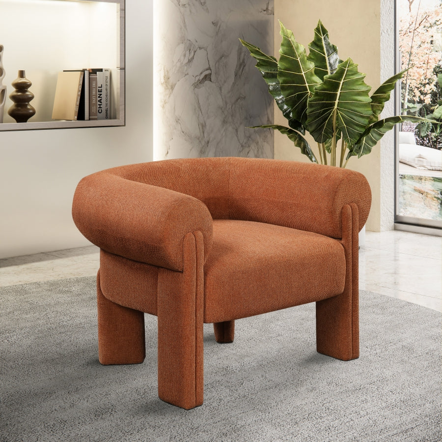 Stefano Fabric Upholstered Accent Chair – Modern Lounge Seating with Sleek Silhouette