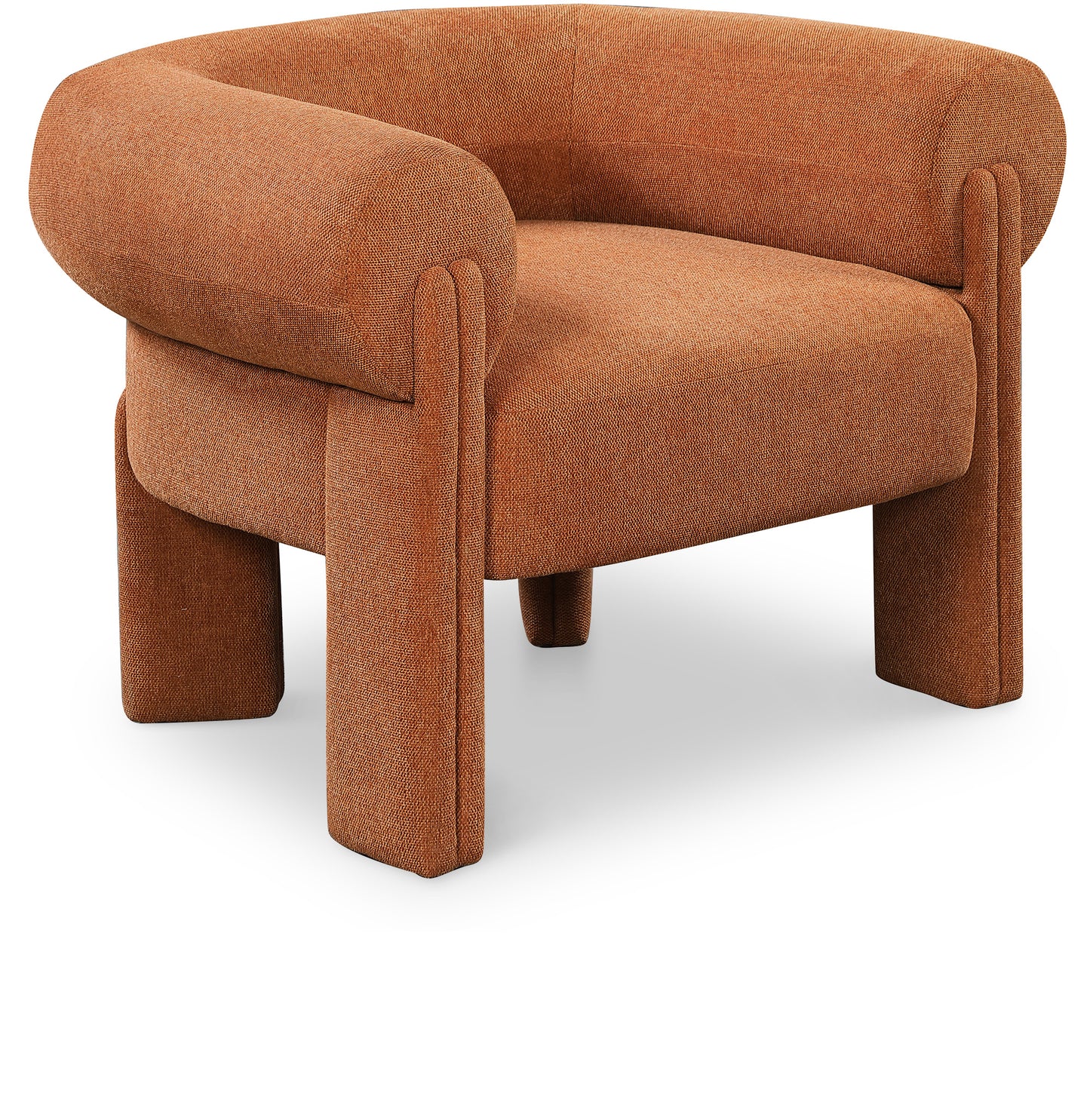 Stefano Fabric Upholstered Accent Chair – Modern Lounge Seating with Sleek Silhouette