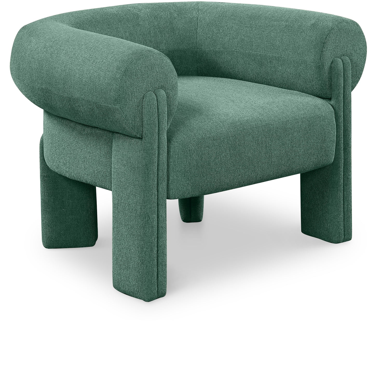 Stefano Fabric Upholstered Accent Chair – Modern Lounge Seating with Sleek Silhouette