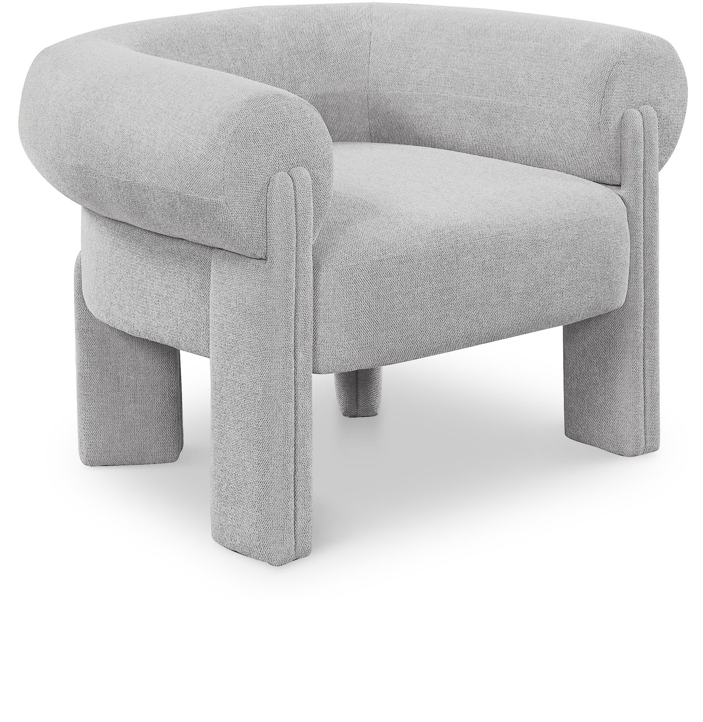 Stefano Fabric Upholstered Accent Chair – Modern Lounge Seating with Sleek Silhouette