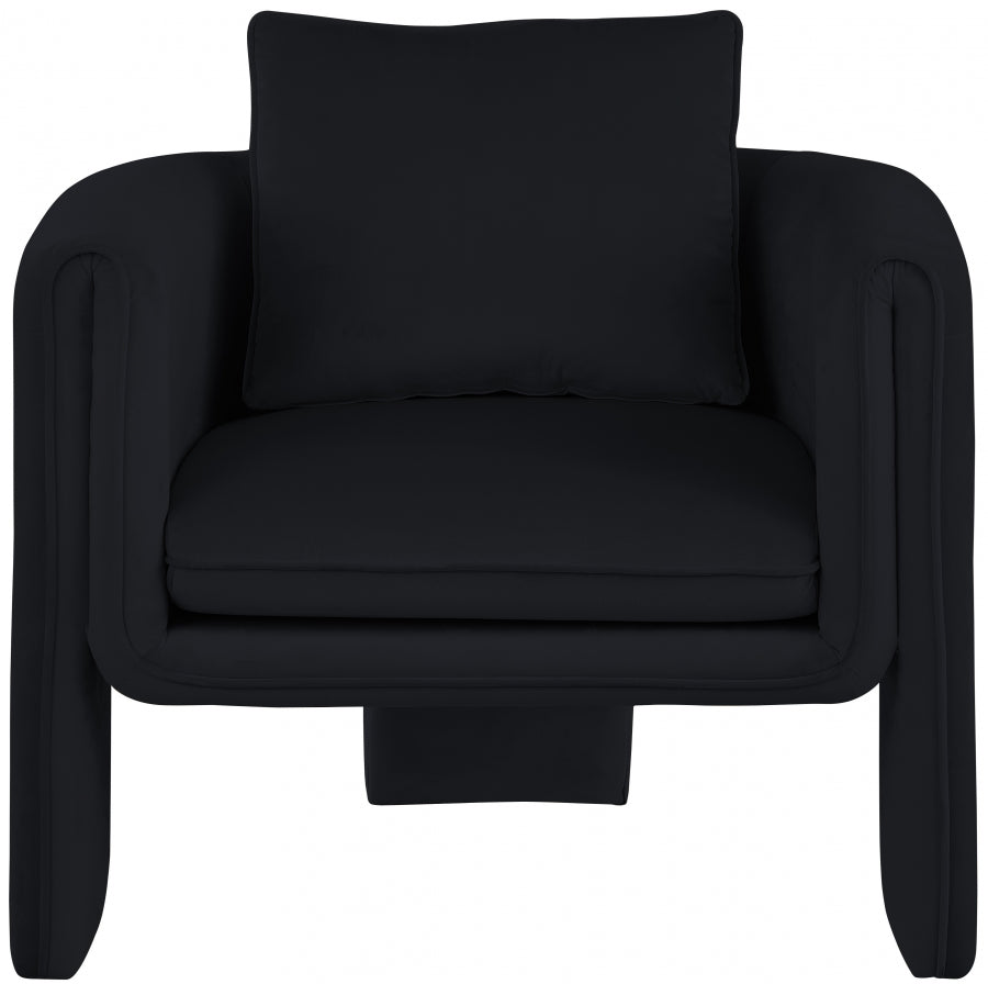 Sloan Velvet Upholstered Accent Chair – Modern Tufted Lounge Seating with Plush Comfort