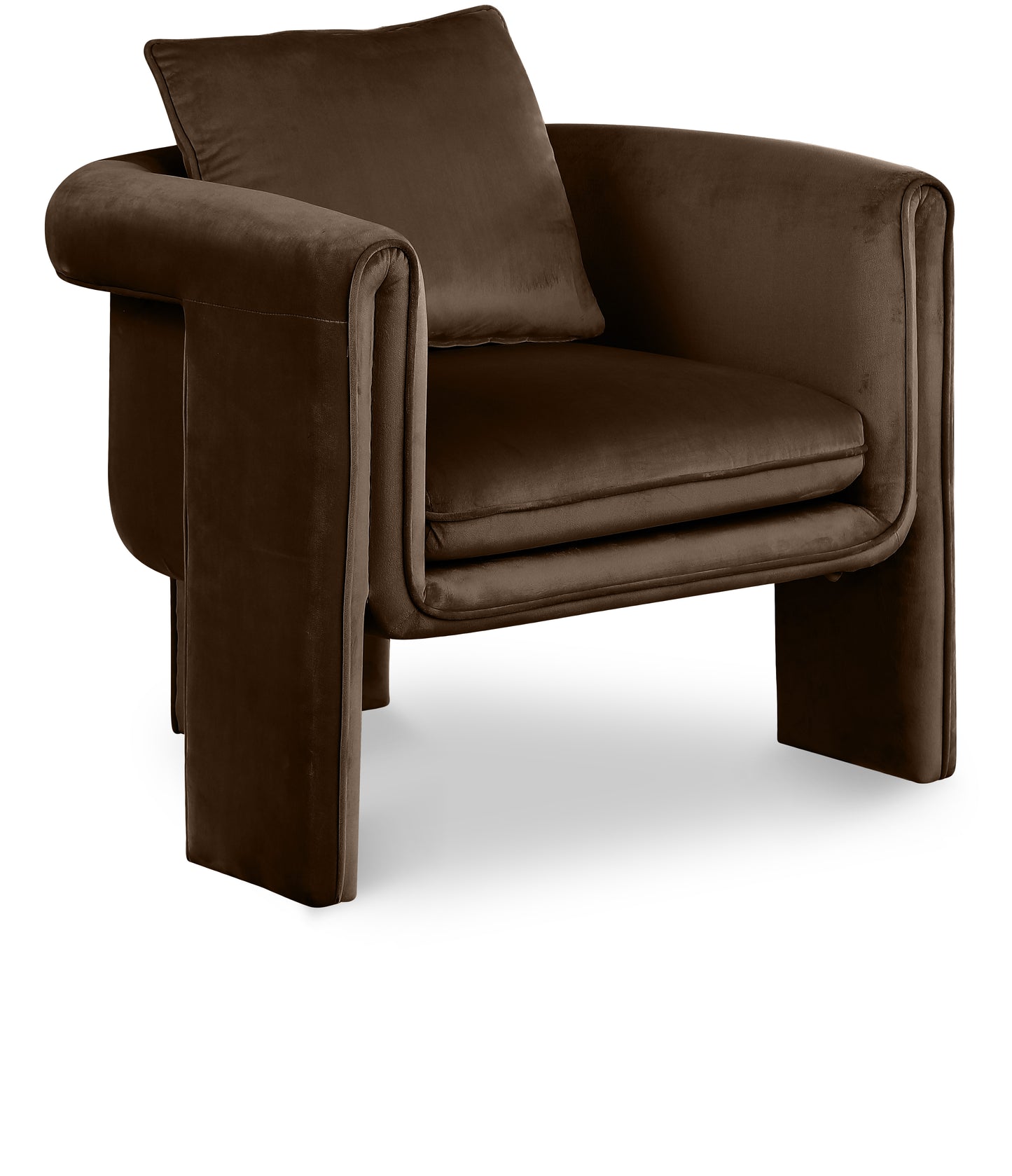 Sloan Velvet Upholstered Accent Chair – Modern Tufted Lounge Seating with Plush Comfort
