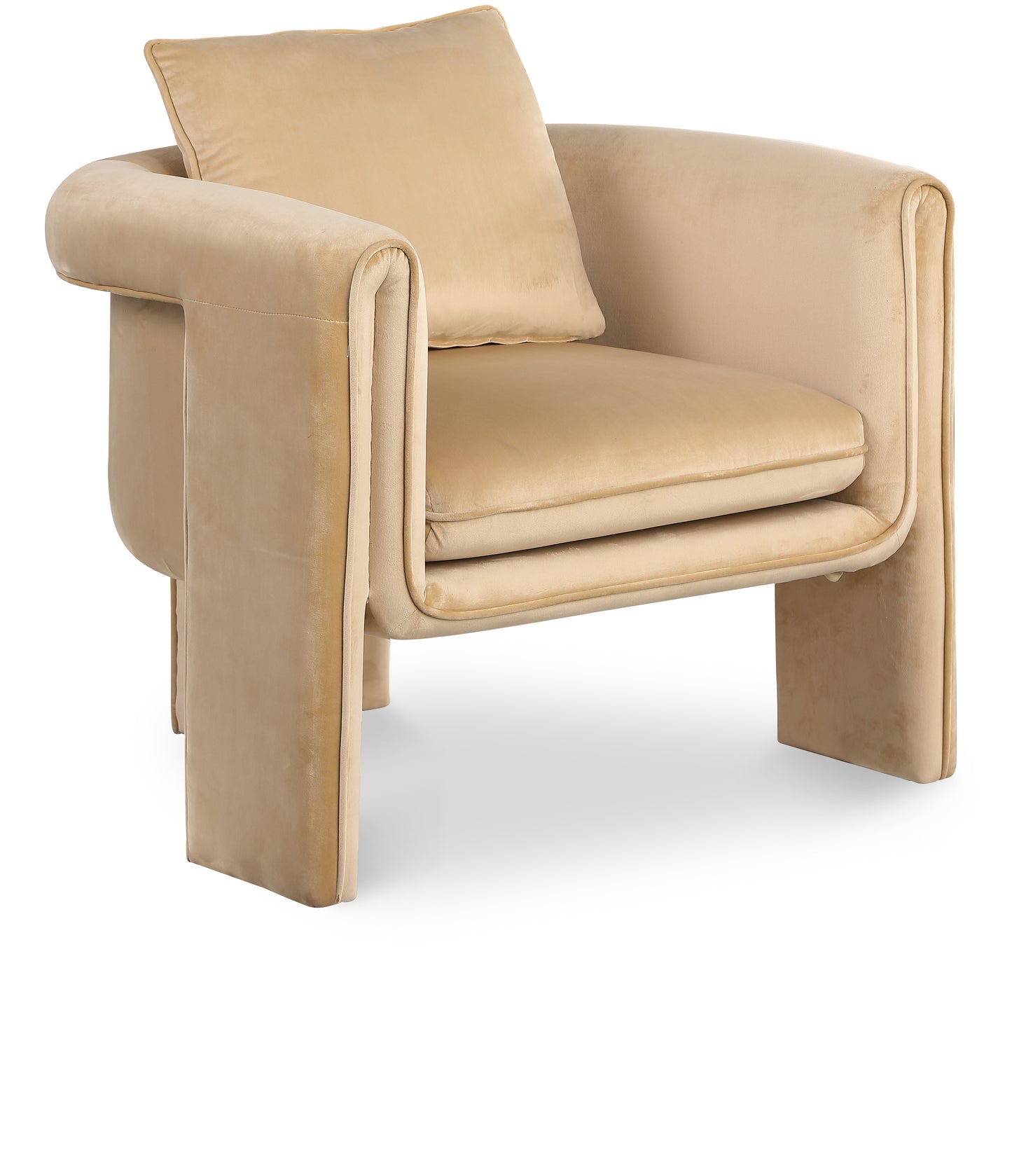 Sloan Velvet Upholstered Accent Chair – Modern Tufted Lounge Seating with Plush Comfort
